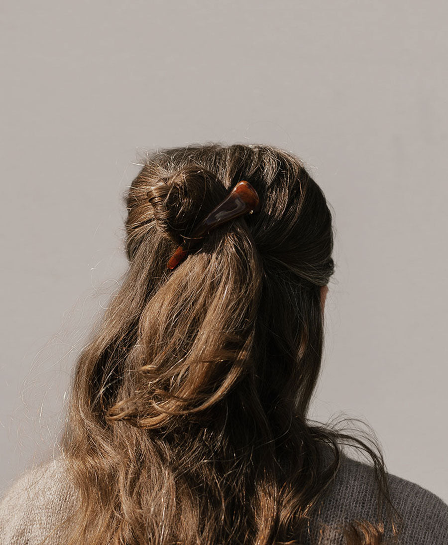 Haarclip AVA - Mahagoni Tortoise