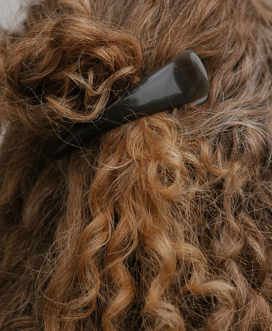 Haarclip AVA Grande - Oliv