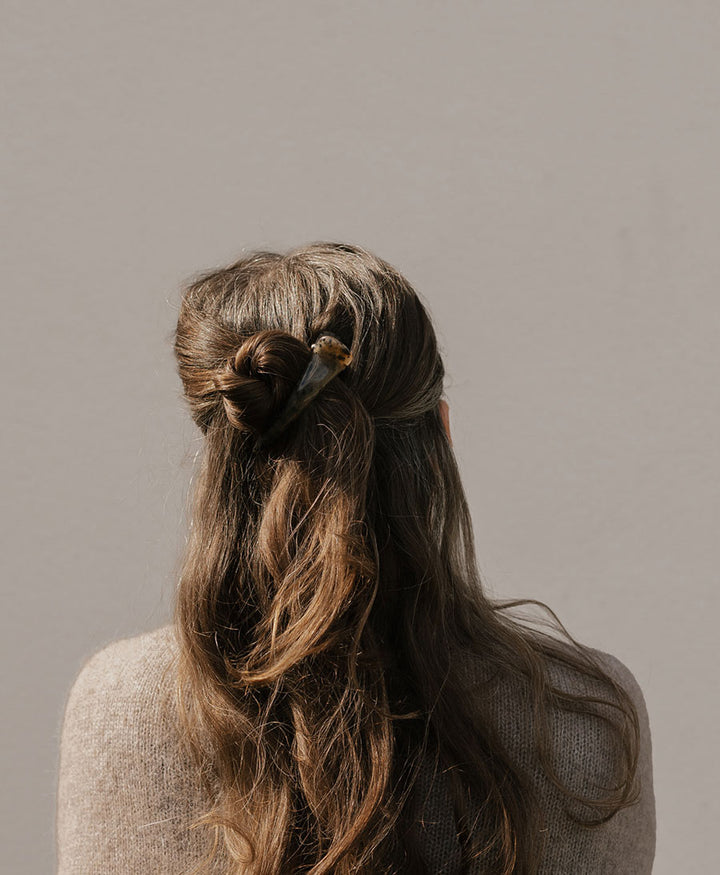 Haarclip AVA - Sandgrau Tortoise