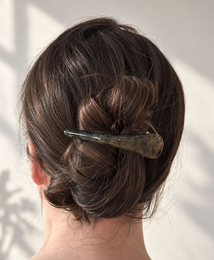 Haarclip AVA - Sandgrau Tortoise
