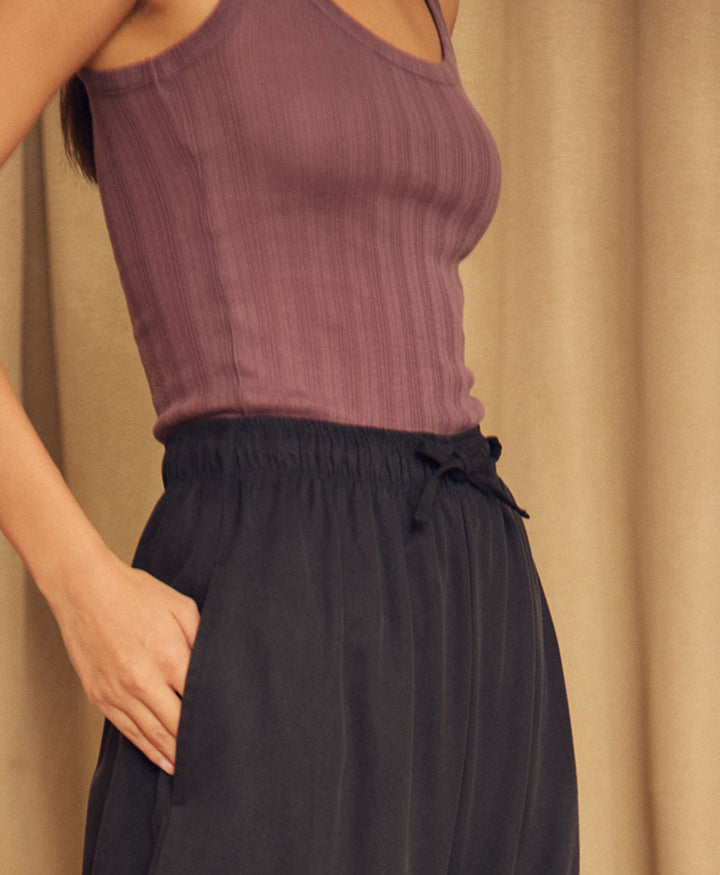 Rib Tank Top - Cocoa