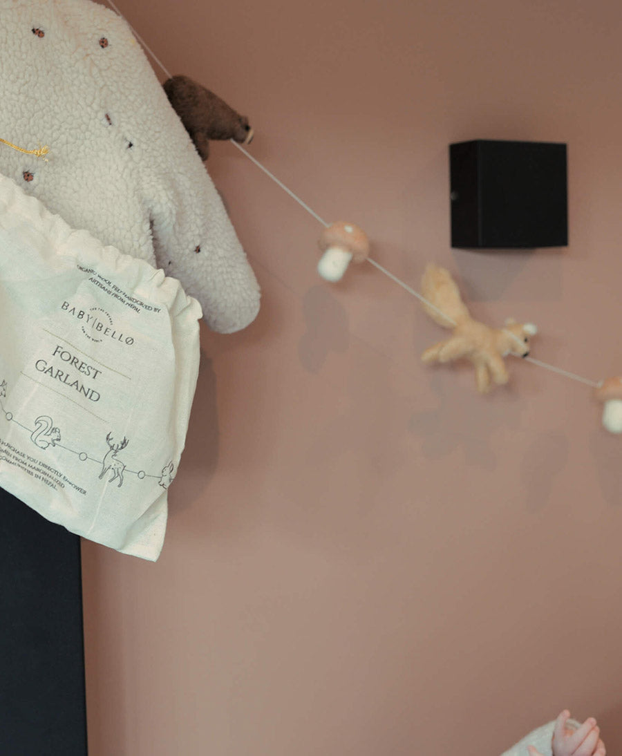 Girlande aus Filz - Wald