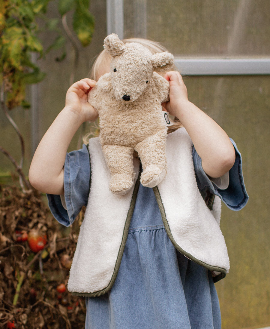 Bär (klein) Kuscheltier & Wärmekissen - Beige