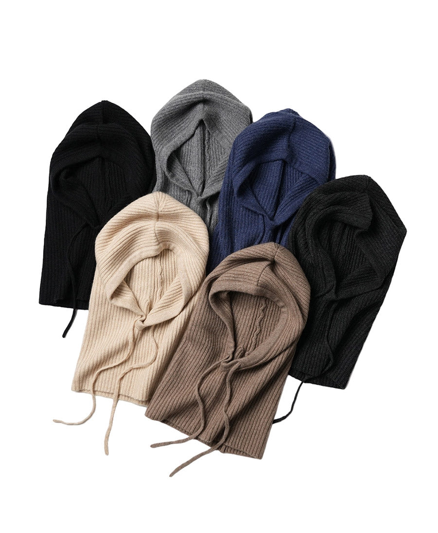 Balaclava / Sturmhaube aus Kaschmir - Schwarz