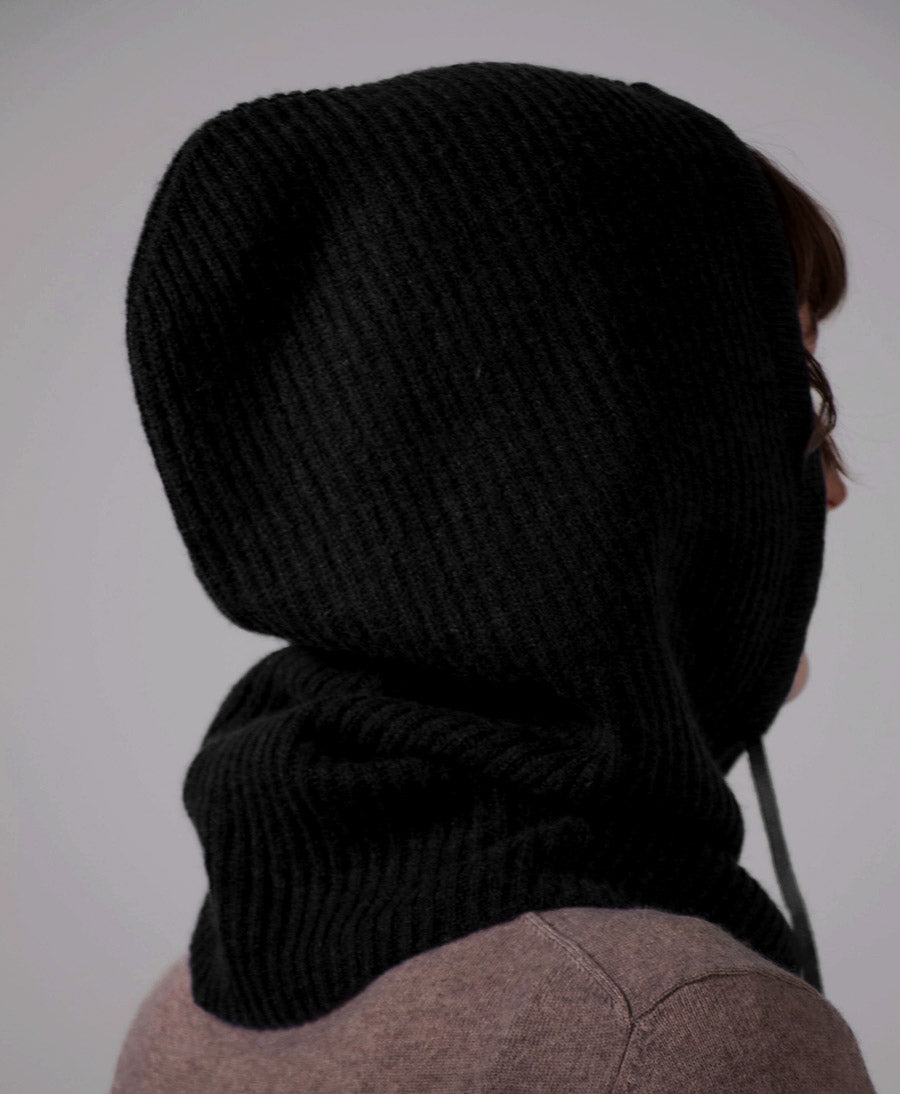 Balaclava / Sturmhaube aus Kaschmir - Schwarz