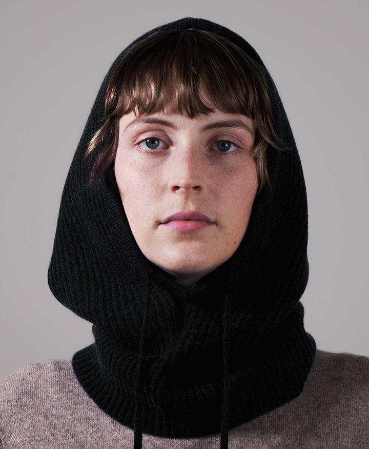 Balaclava / Sturmhaube aus Kaschmir - Schwarz