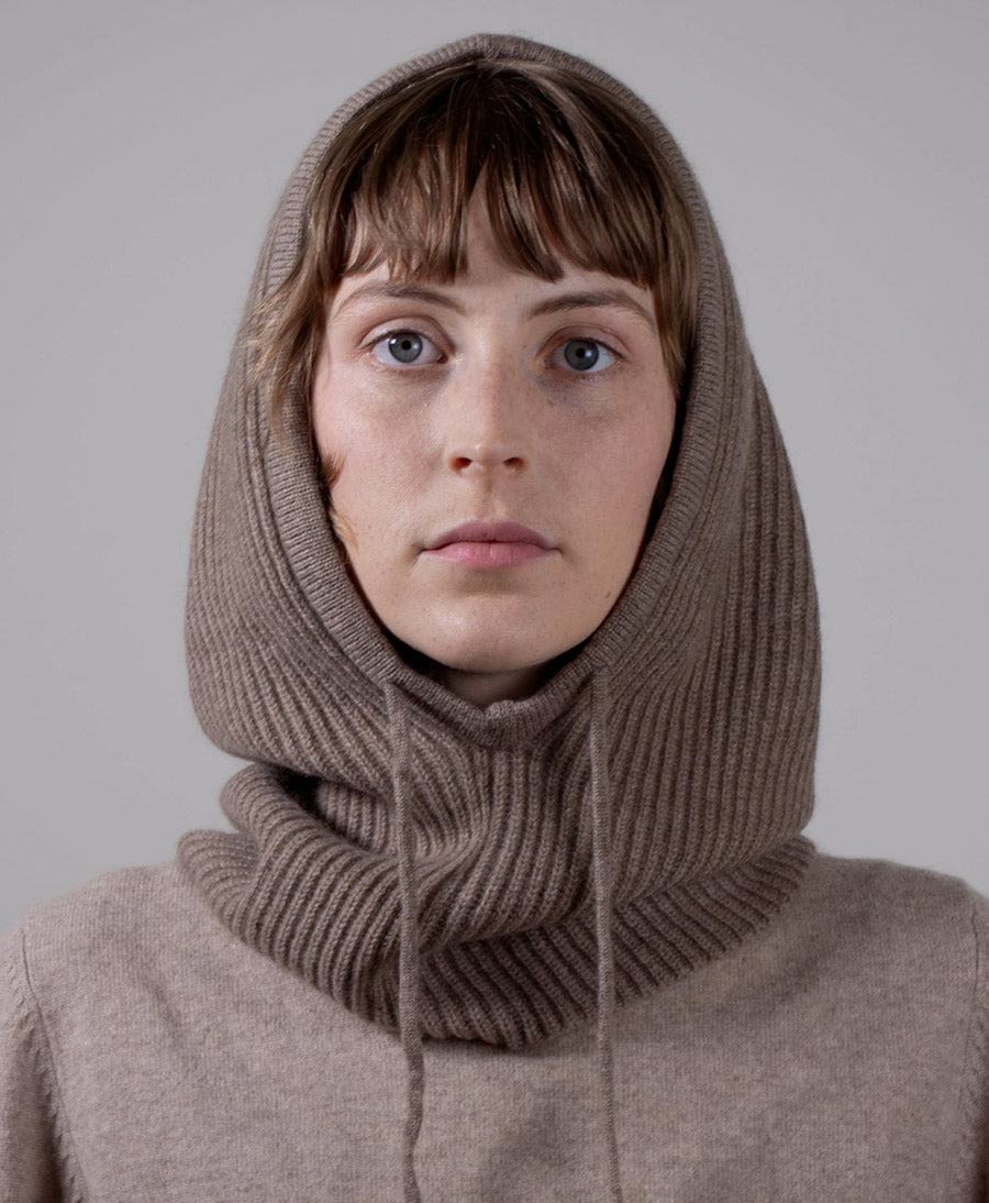 Balaclava / Sturmhaube aus Kaschmir - Taupe