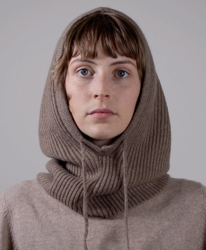 Balaclava / Sturmhaube aus Kaschmir - Taupe