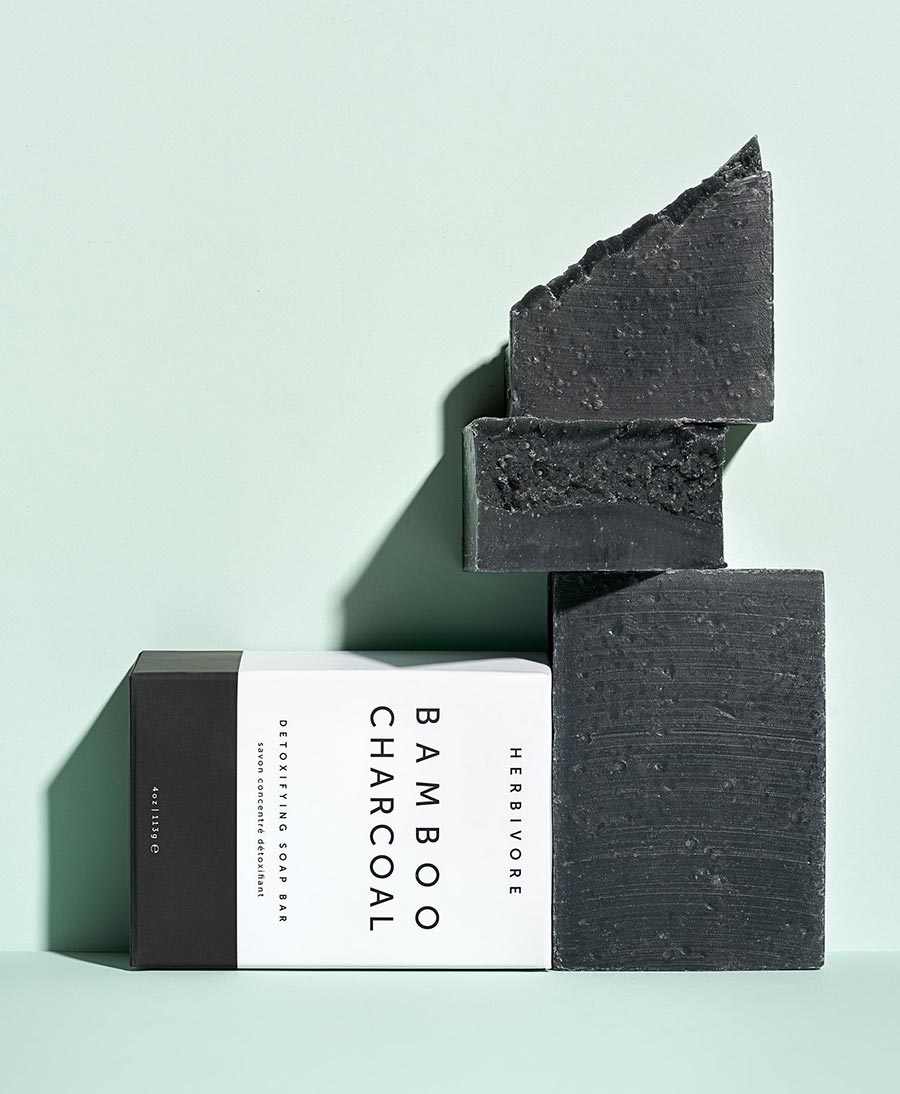 Bamboo Charcoal Seife - Herbivore Botanicals - clomes