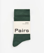 Socken Bambus Pairs in Dunkelgrün