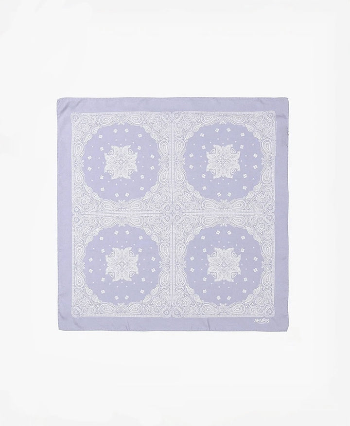 Seiden-Foulard "Minimal Bandana Silk Scarf" - Lavanda