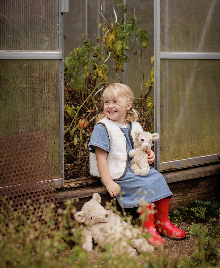 Bär (klein) Kuscheltier & Wärmekissen - Beige