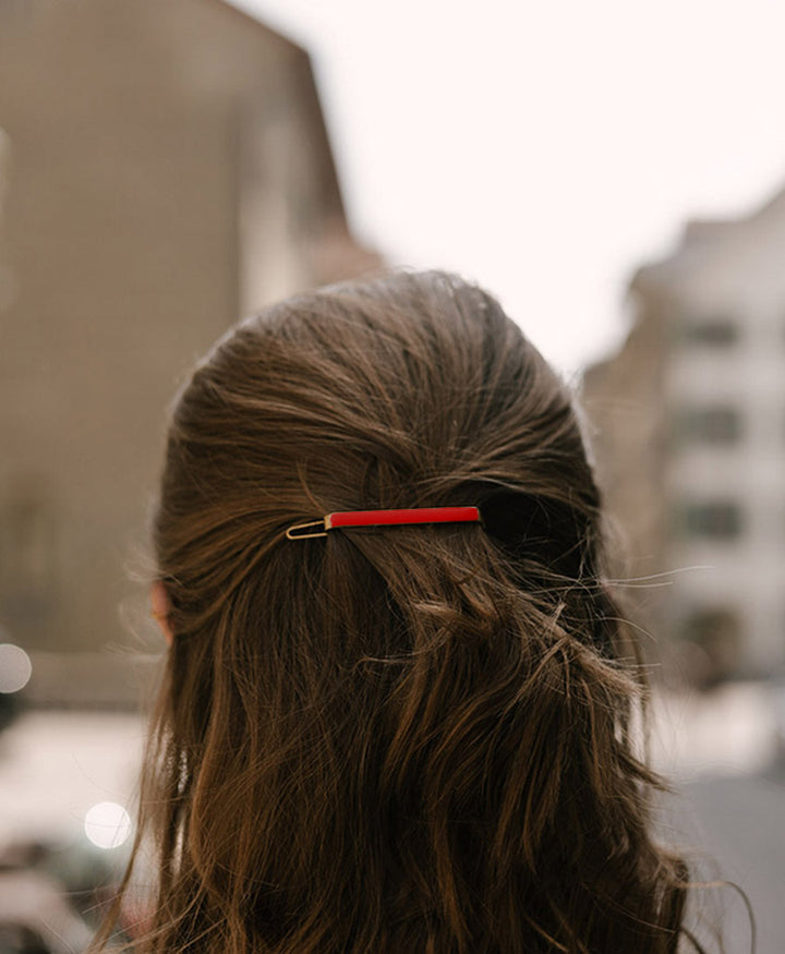 Haarclip - ROSSO BARETTA