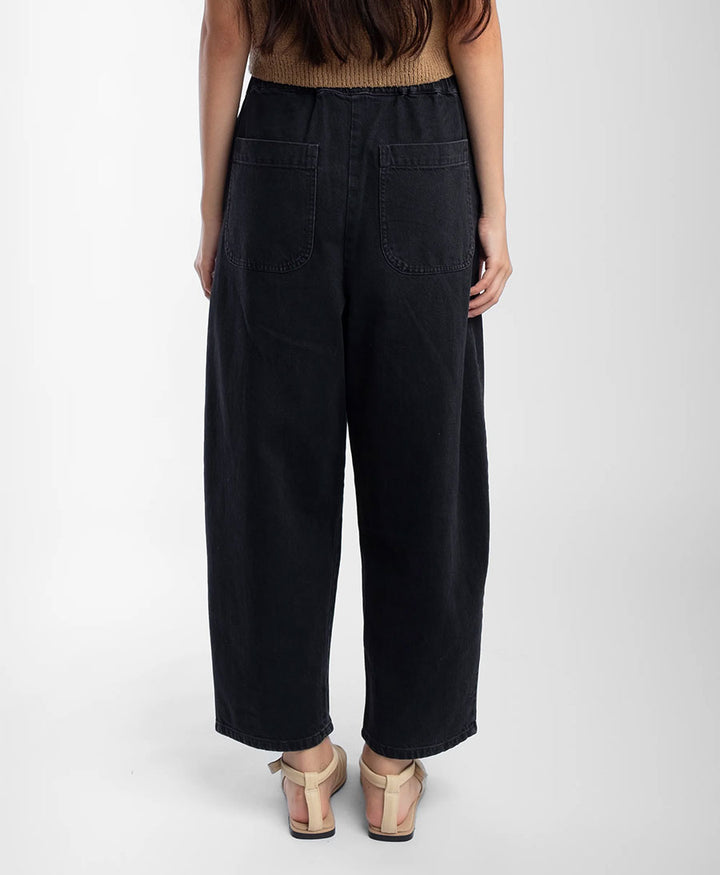 Denimhose - Faded Black Barrel Pant