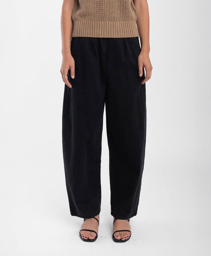 Denimhose - Faded Black Barrel Pant