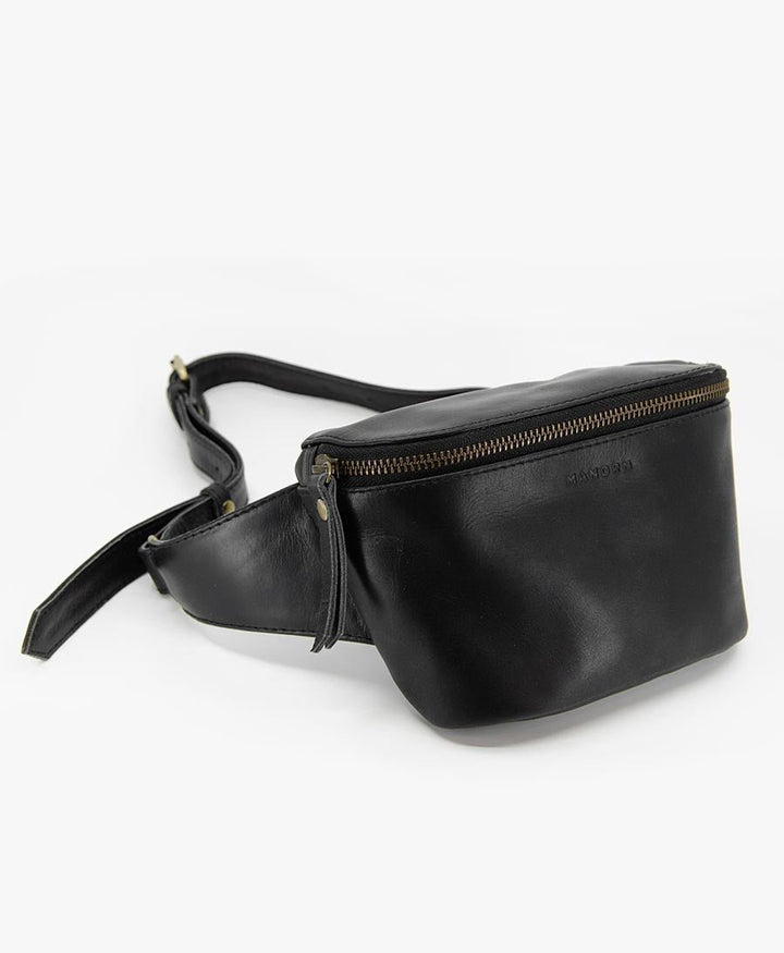 Bauchtasche aus Leder - The Remy Black - MANDRN - clomes