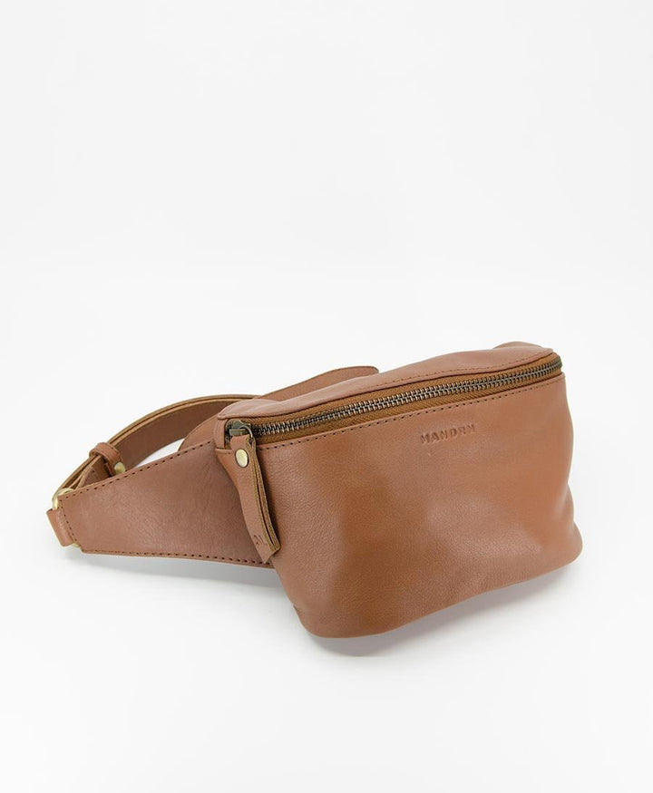 Bauchtasche aus Leder - The Remy Tan - MANDRN - clomes