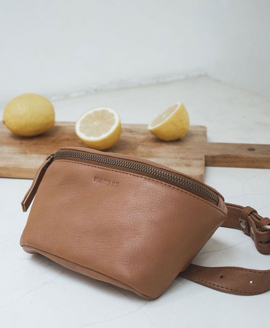 Bauchtasche aus Leder - The Remy Tan - MANDRN - clomes