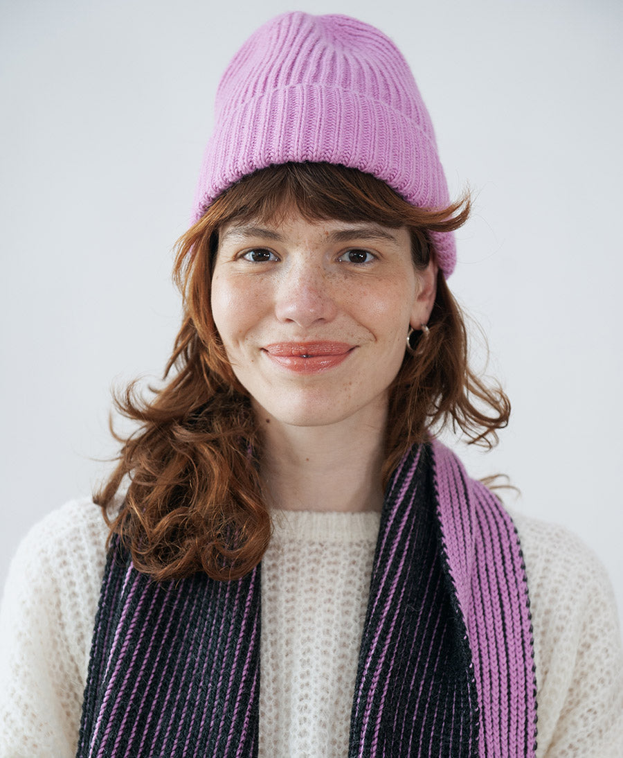 Strickmütze KARLA Beanie - Pink