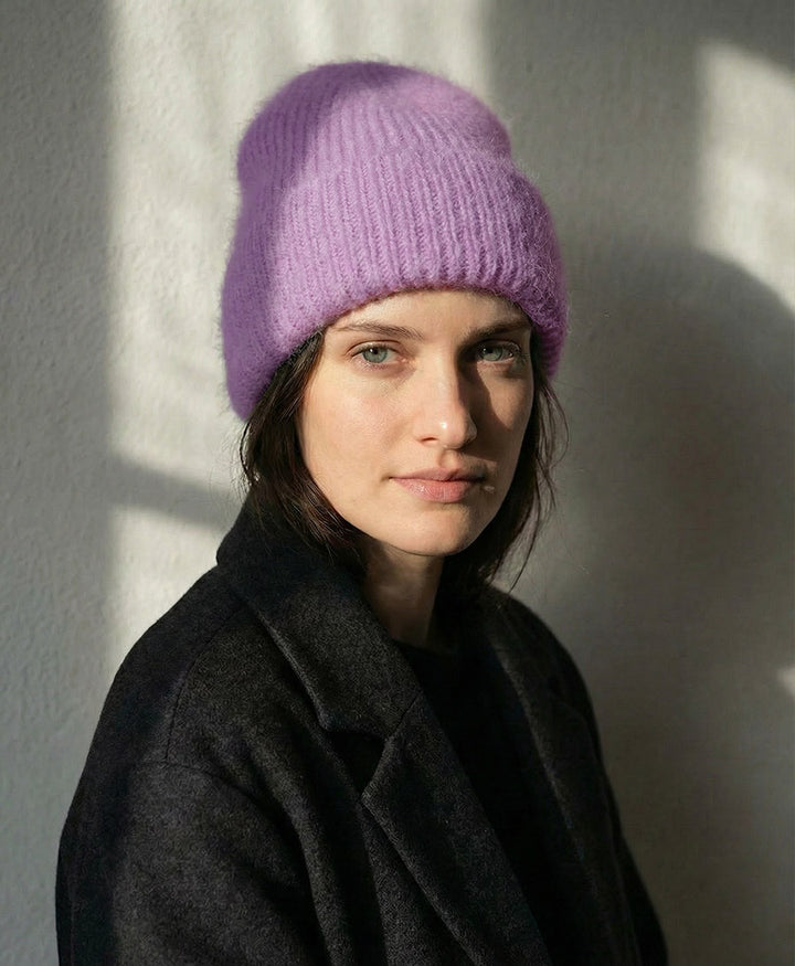 Strickmütze - Violet Brushed Rib Hat