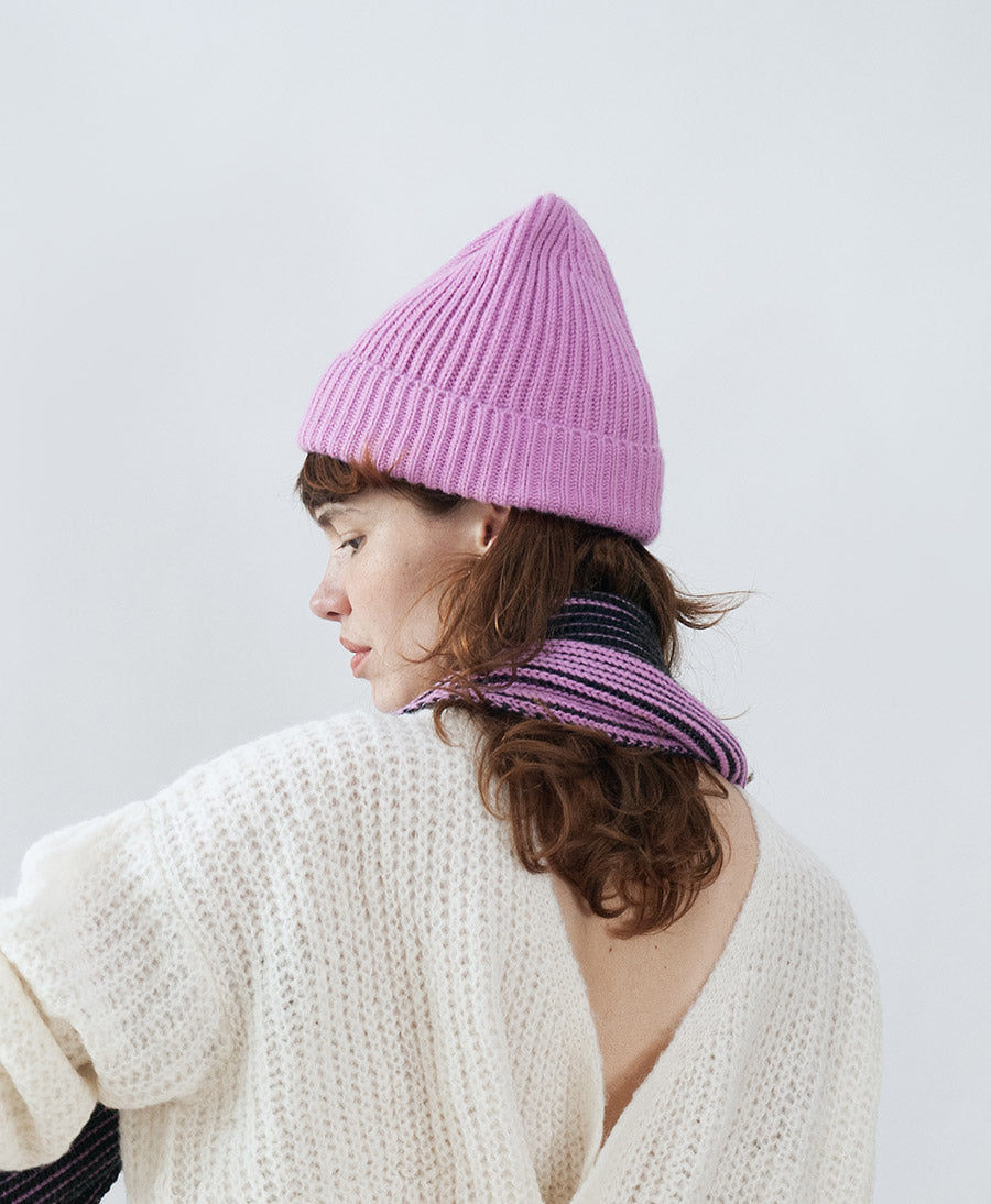 Strickmütze KARLA Beanie - Pink