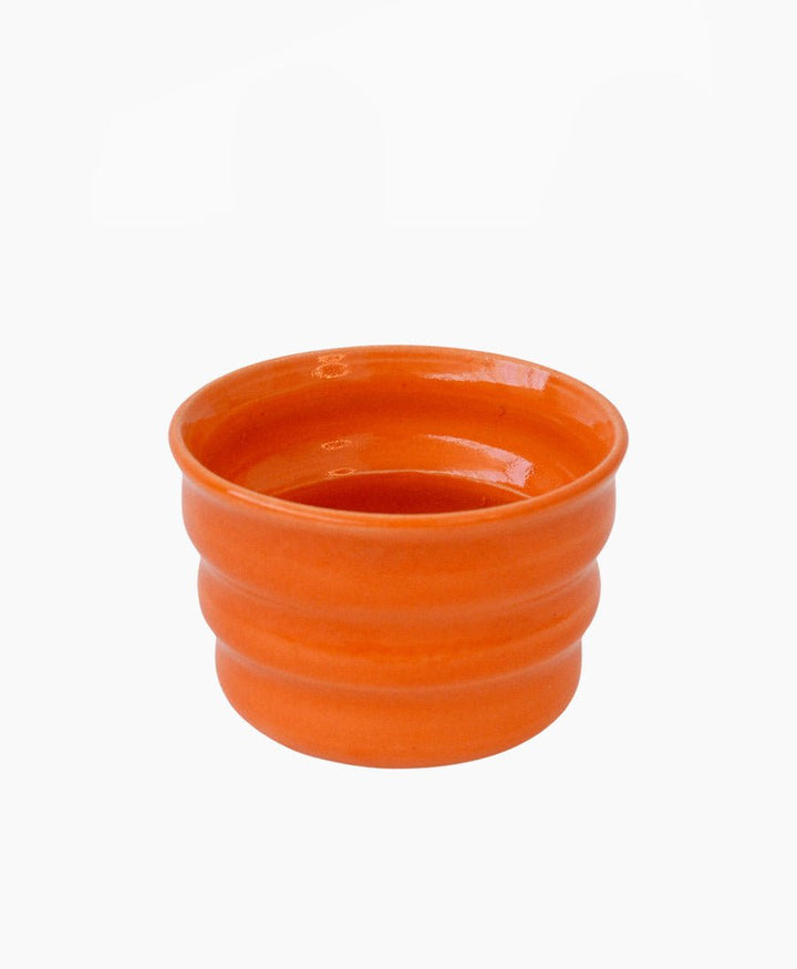 Becher aus Keramik - Ripple Beaker Orange - Florence Mytum - clomes