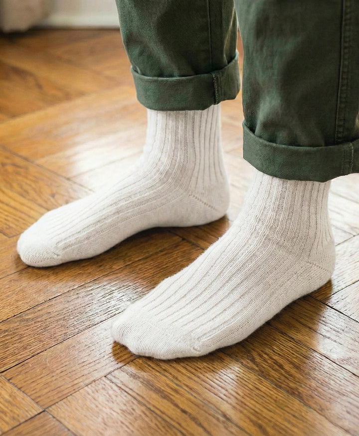 Socken Seide & Wolle - Sand