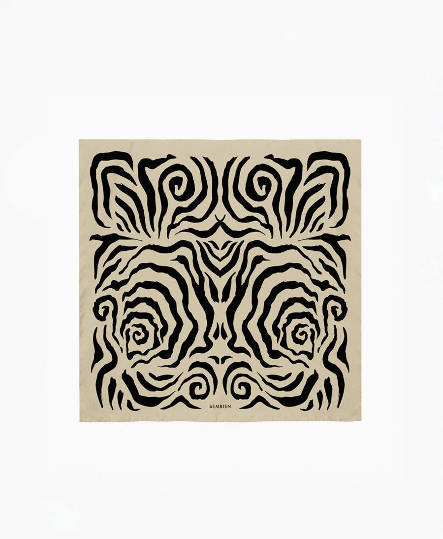 Seiden-Foulard "Linea Scarf" - Ivory