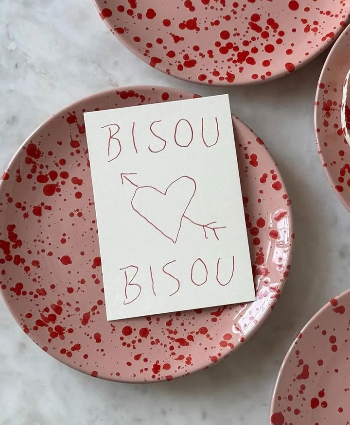 Postkarte "Bisou Bisou"