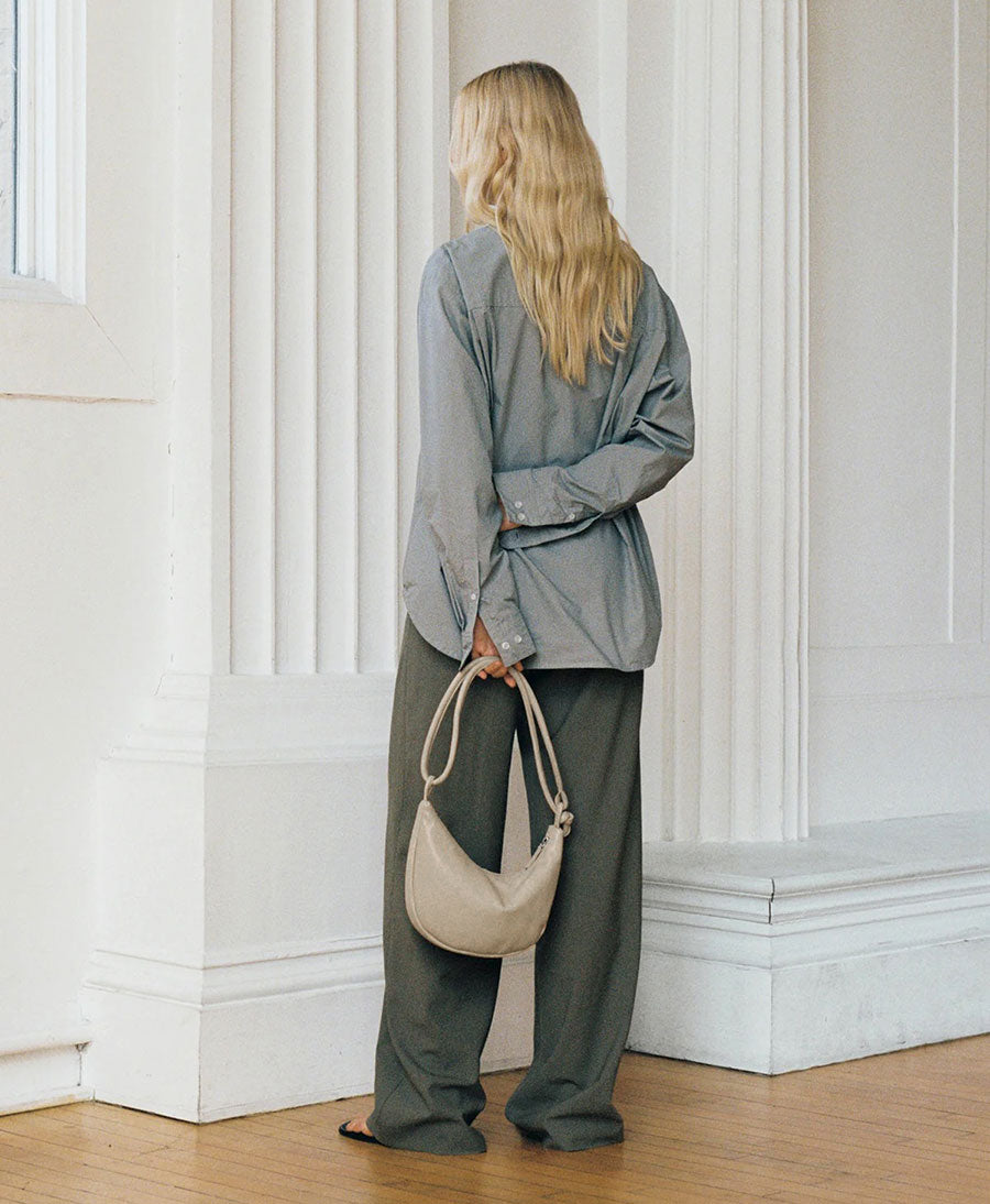 Schultertasche &amp; Umhängetasche Bow - Leder, fog