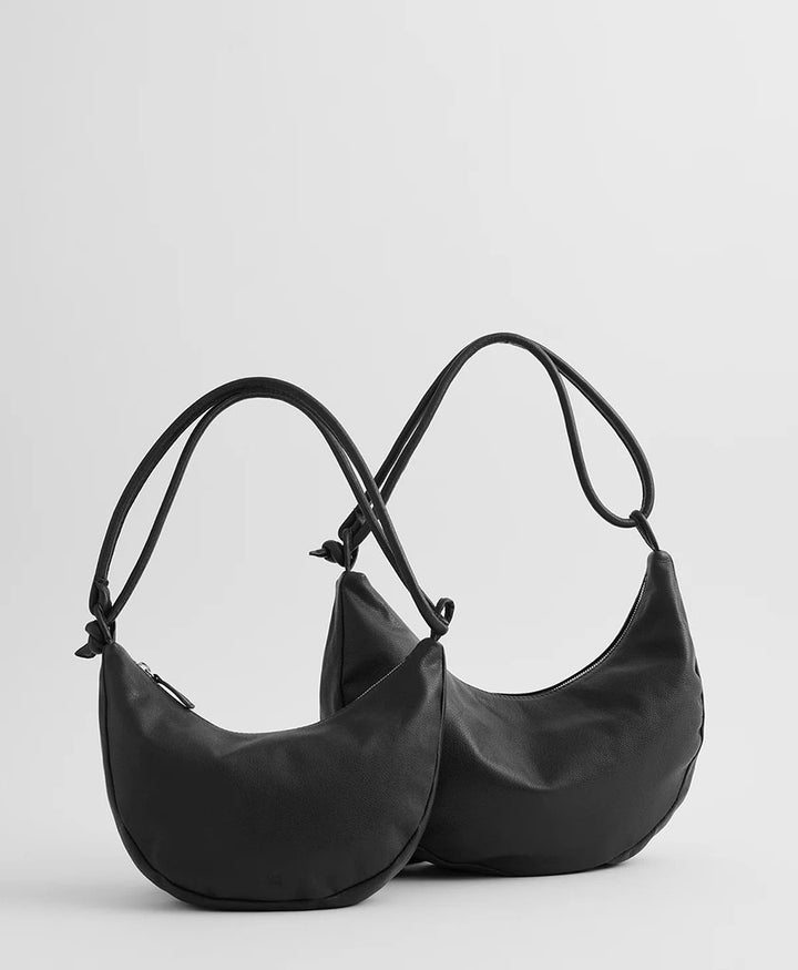 Schultertasche &amp; Umhängetasche LARGE BOW - Leder, schwarz