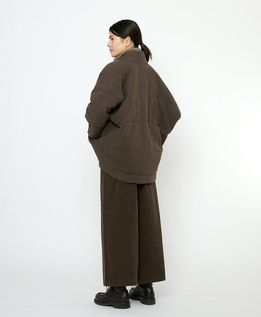 Gesteppte Jacke Signature Sumo Puffer - Textured Edition - Braun