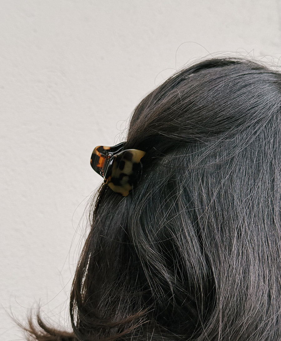 Haarklammer CHIARA (S) aus Acetat - Tortoise