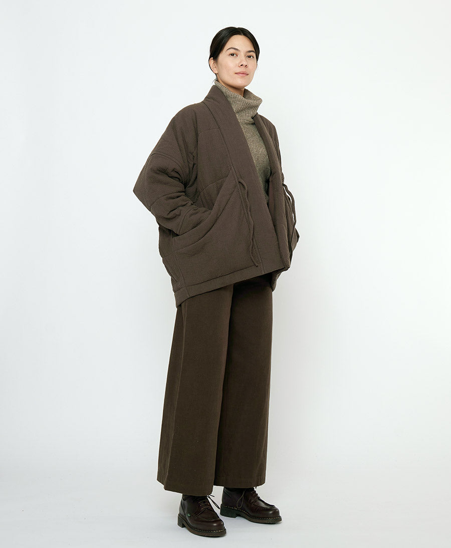 Gesteppte Jacke Signature Sumo Puffer - Textured Edition - Braun