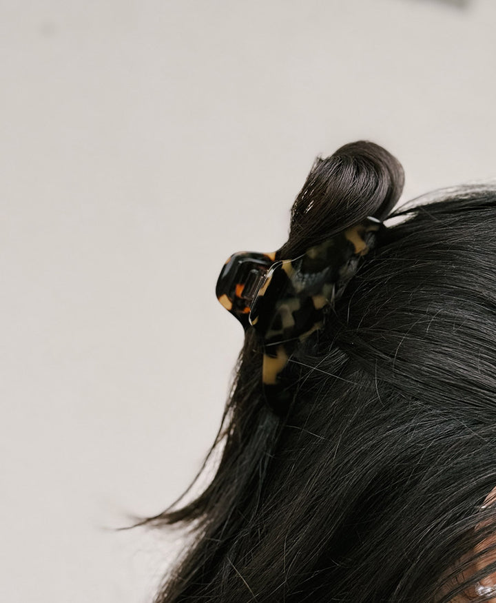 Haarklammer CLAIRE (L) aus Acetat - Tortoise