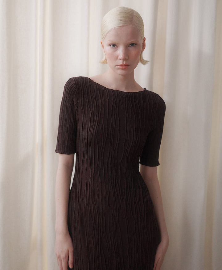 Kleid SERAPHINE - Dunkelbraun