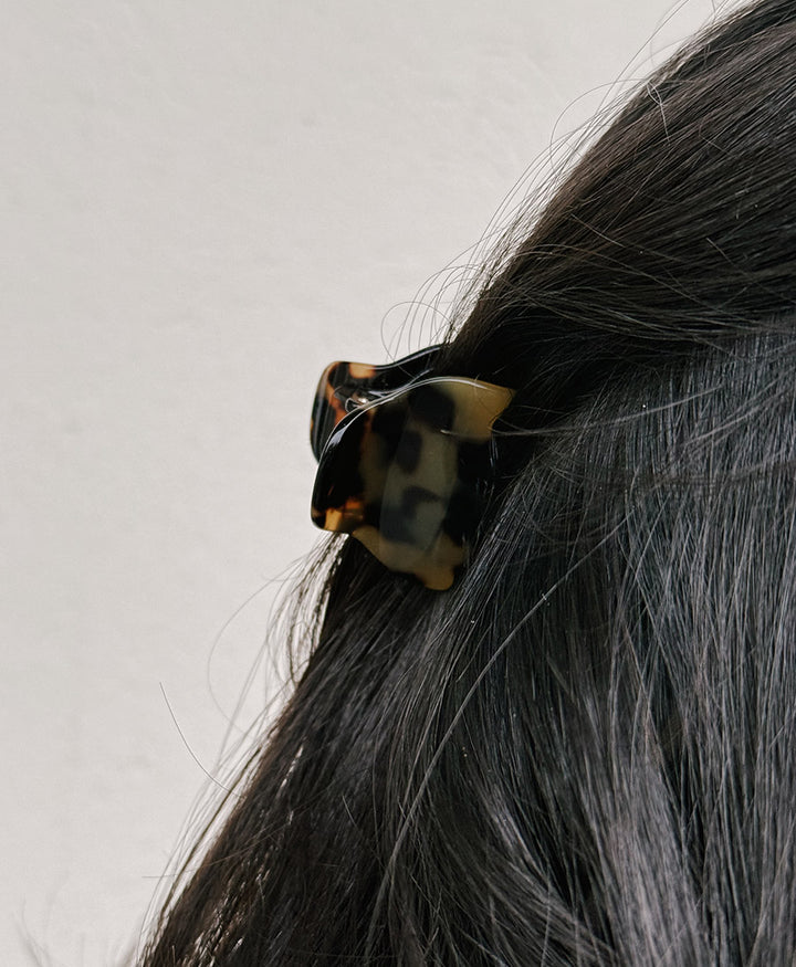 Haarklammer CHIARA (S) aus Acetat - Tortoise