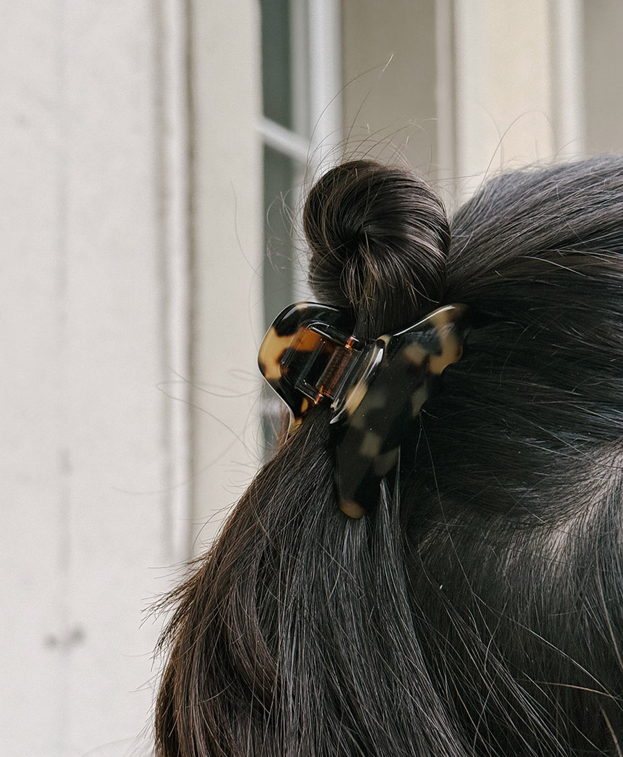 Haarklammer CARLA (S) aus Acetat - Tortoise