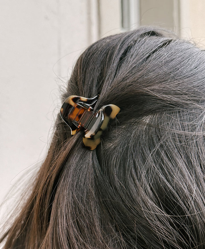 Haarklammer CHIARA (S) aus Acetat - Tortoise