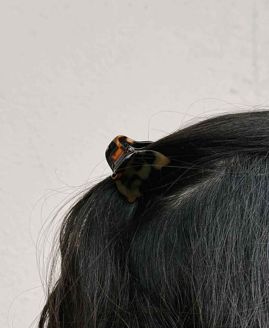 Haarklammer CHIARA (S) aus Acetat - Tortoise