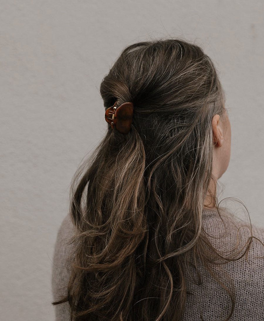 Haarklammer LIV Petite - Mahagoni Tortoise