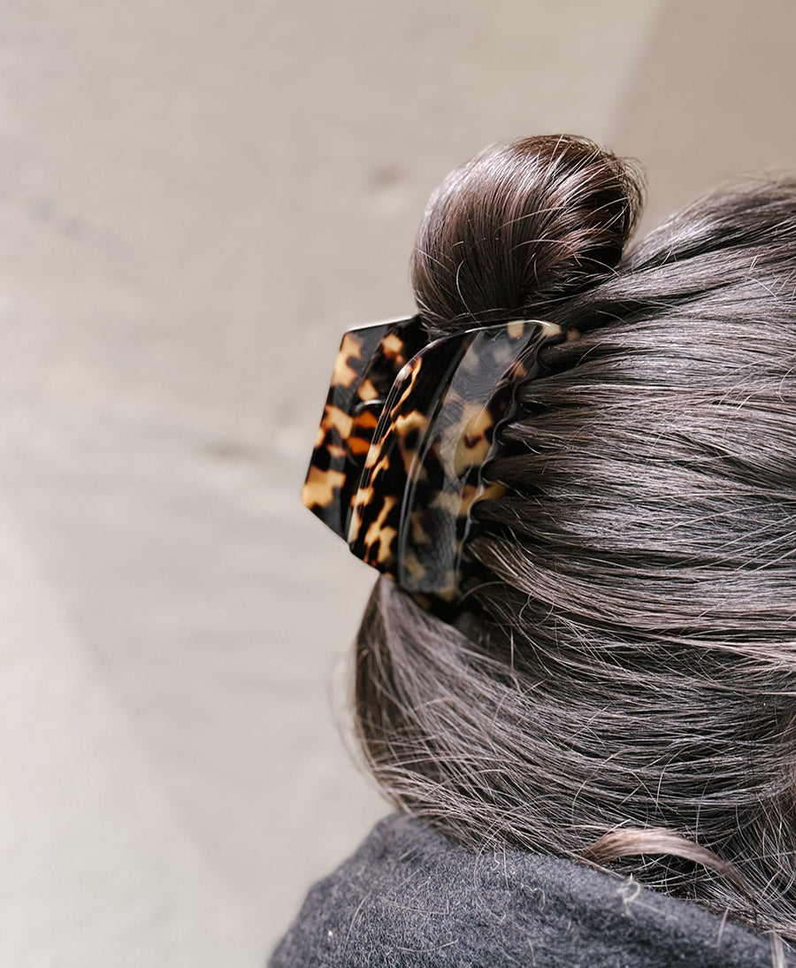 Haarklammer CLEO (L) aus Acetat - Tortoise