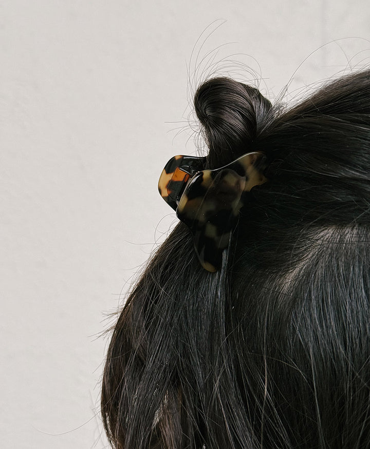 Haarklammer CARLA (S) aus Acetat - Tortoise