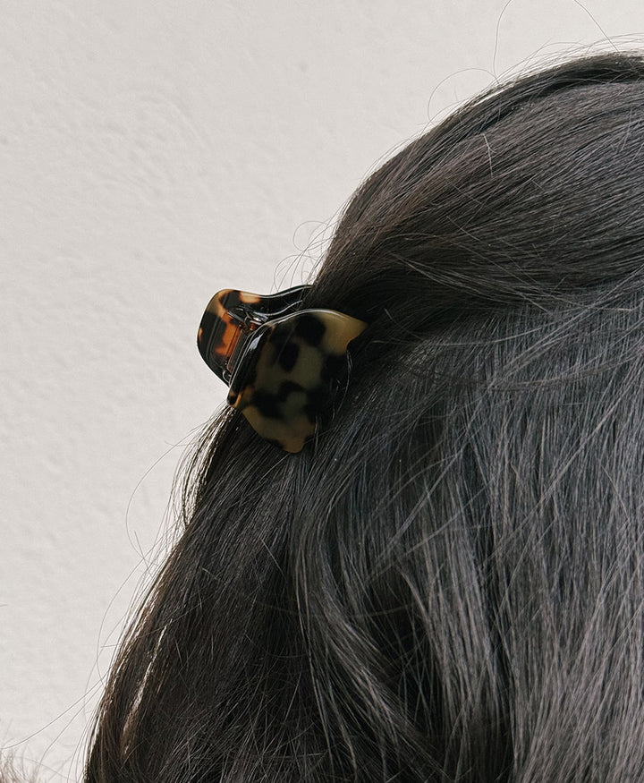 Haarklammer CHIARA (S) aus Acetat - Tortoise