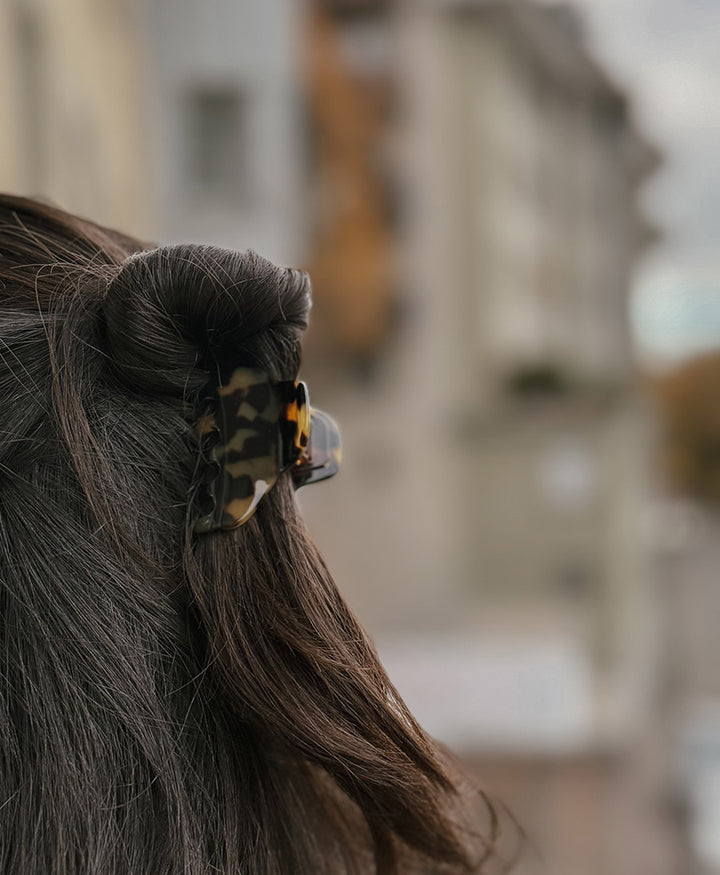 Haarklammer CARLA (S) aus Acetat - Tortoise