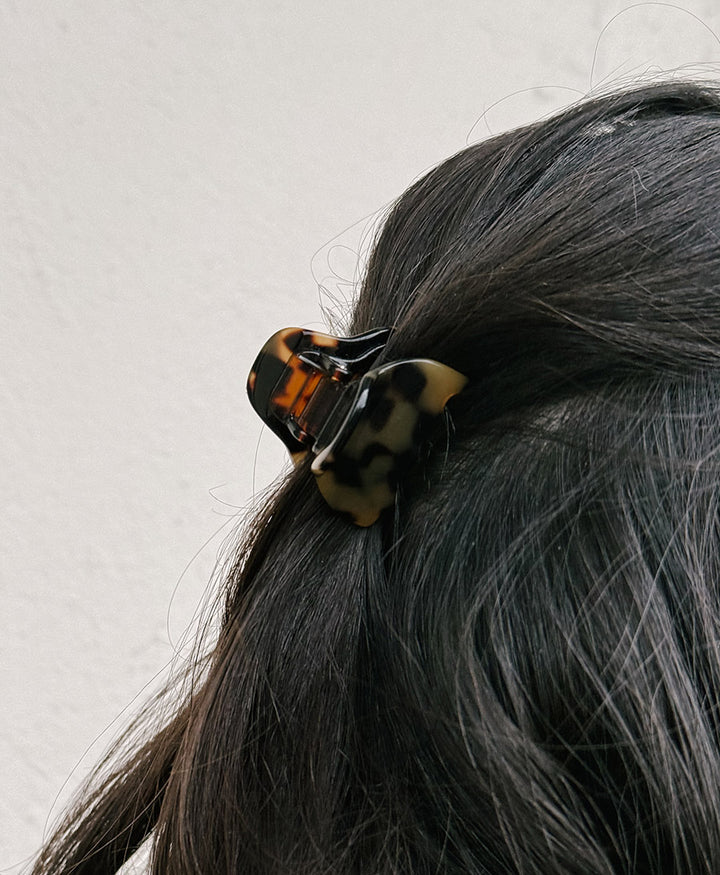 Haarklammer CHIARA (S) aus Acetat - Tortoise