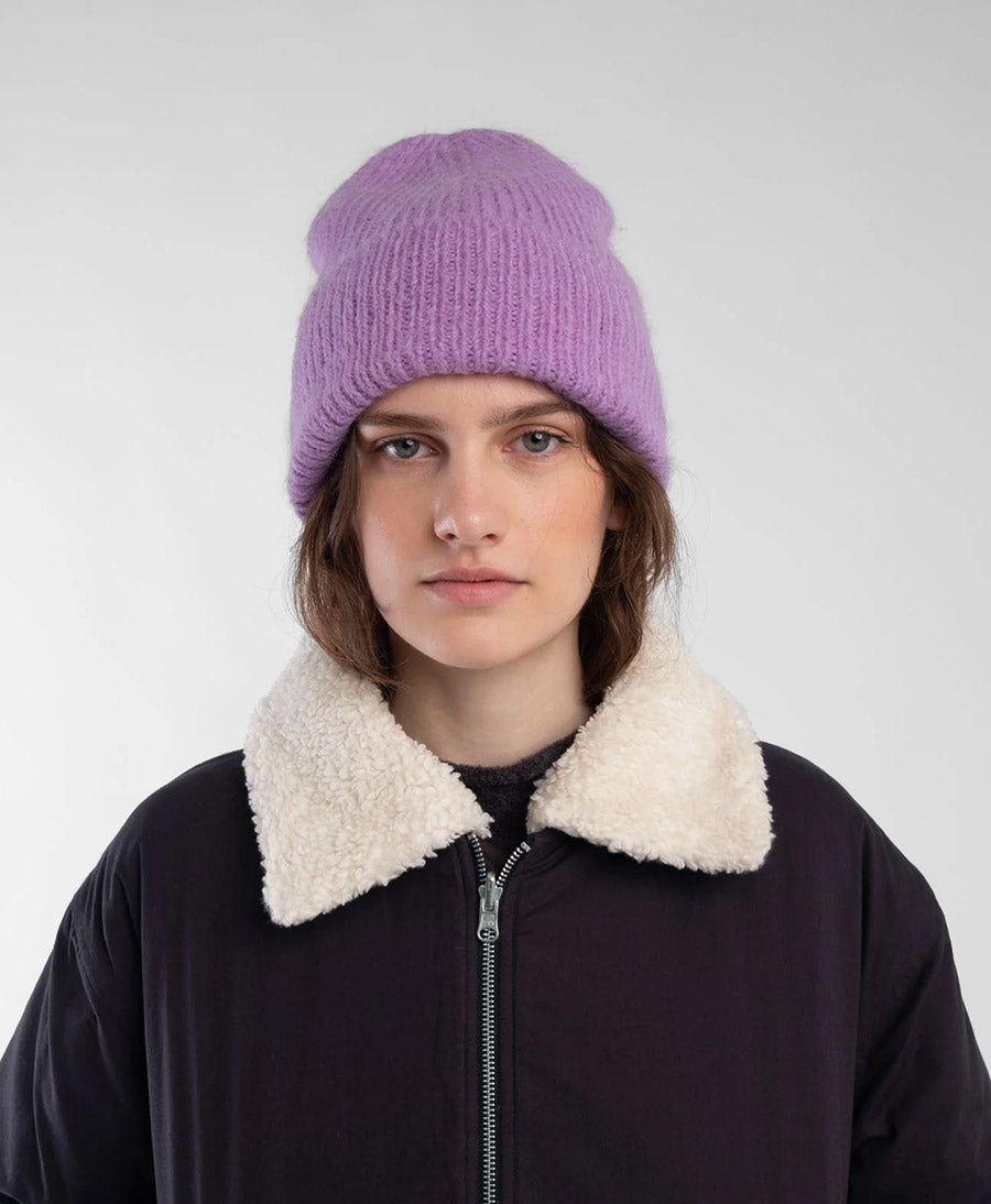 Strickmütze - Violet Brushed Rib Hat