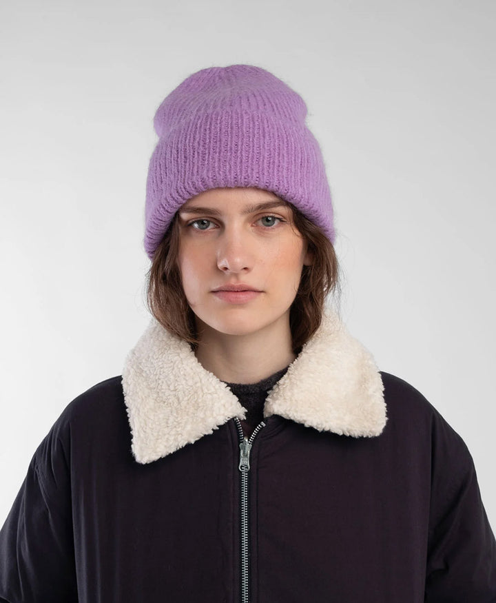 Strickmütze - Violet Brushed Rib Hat
