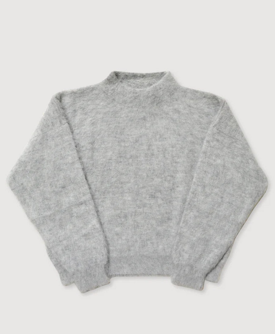 Strickpullover Brushed Sweater - Hellgrau