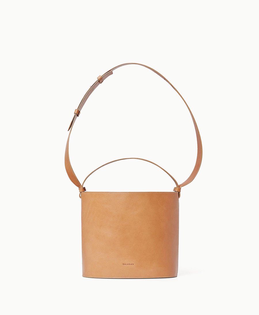 Bucket Bag aus Leder "Champagne" - Naturleder - Balagan - clomes